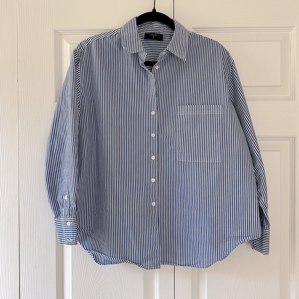 Striped Button Blouse